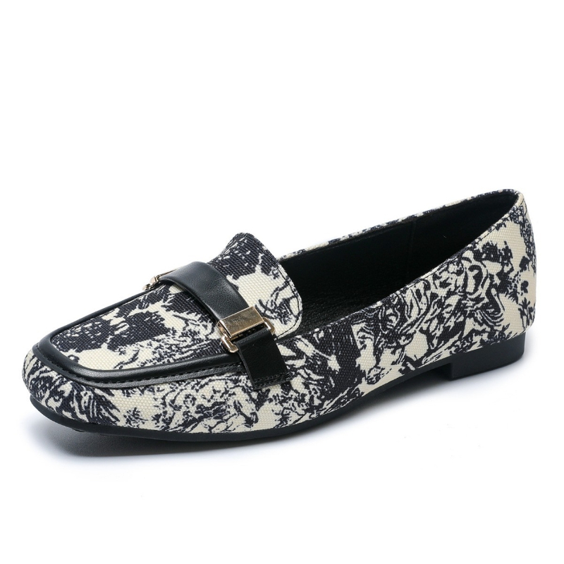 Shoes For Women Flats - Sonbahar Düz Kadın Ayakkabıları Tokalı Loafer'lar