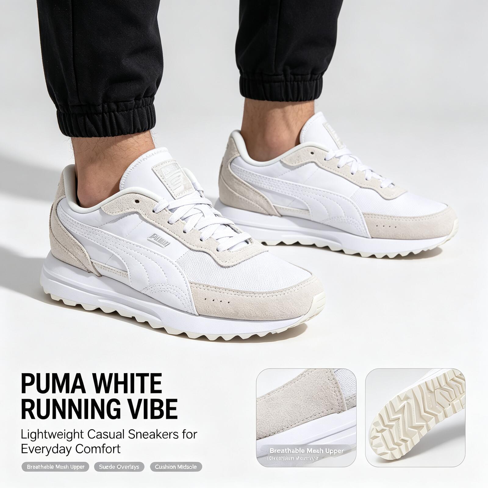 Women Shoes Zoom - Yeni Sıcak Puma Beyaz Hafif Koşu
