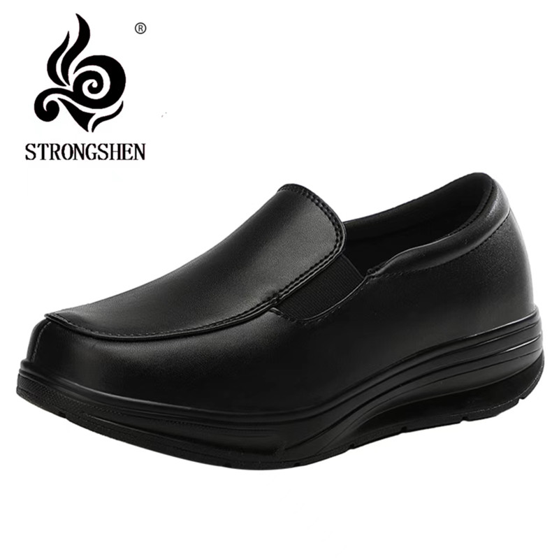 Women'S Shoes Neuropathy - STRONGSHEN kadın ayakkabı bahar moda hakiki