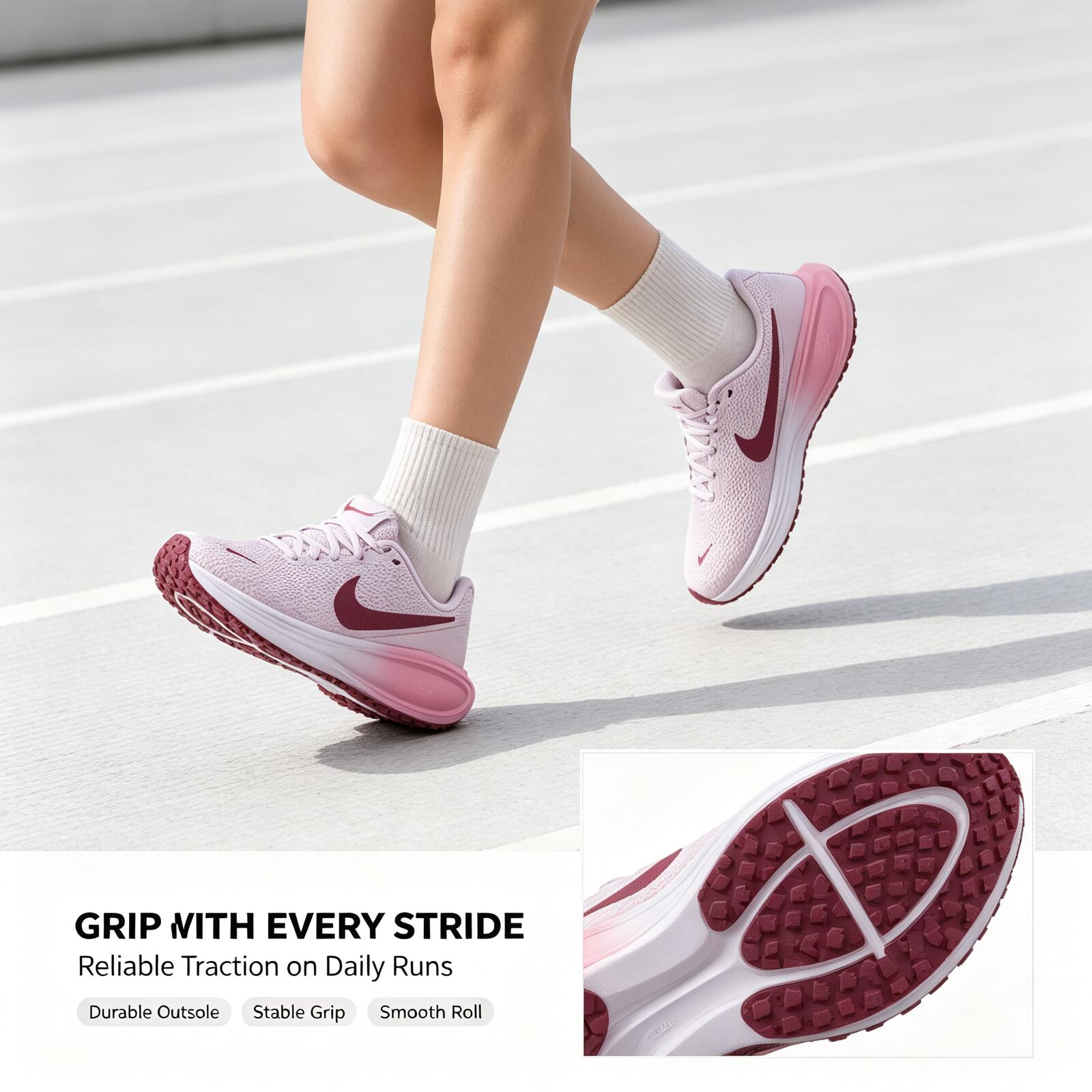 Women Shoes Zoom - Nike Kadın Pembe Koşu Ayakkabıları Hafif