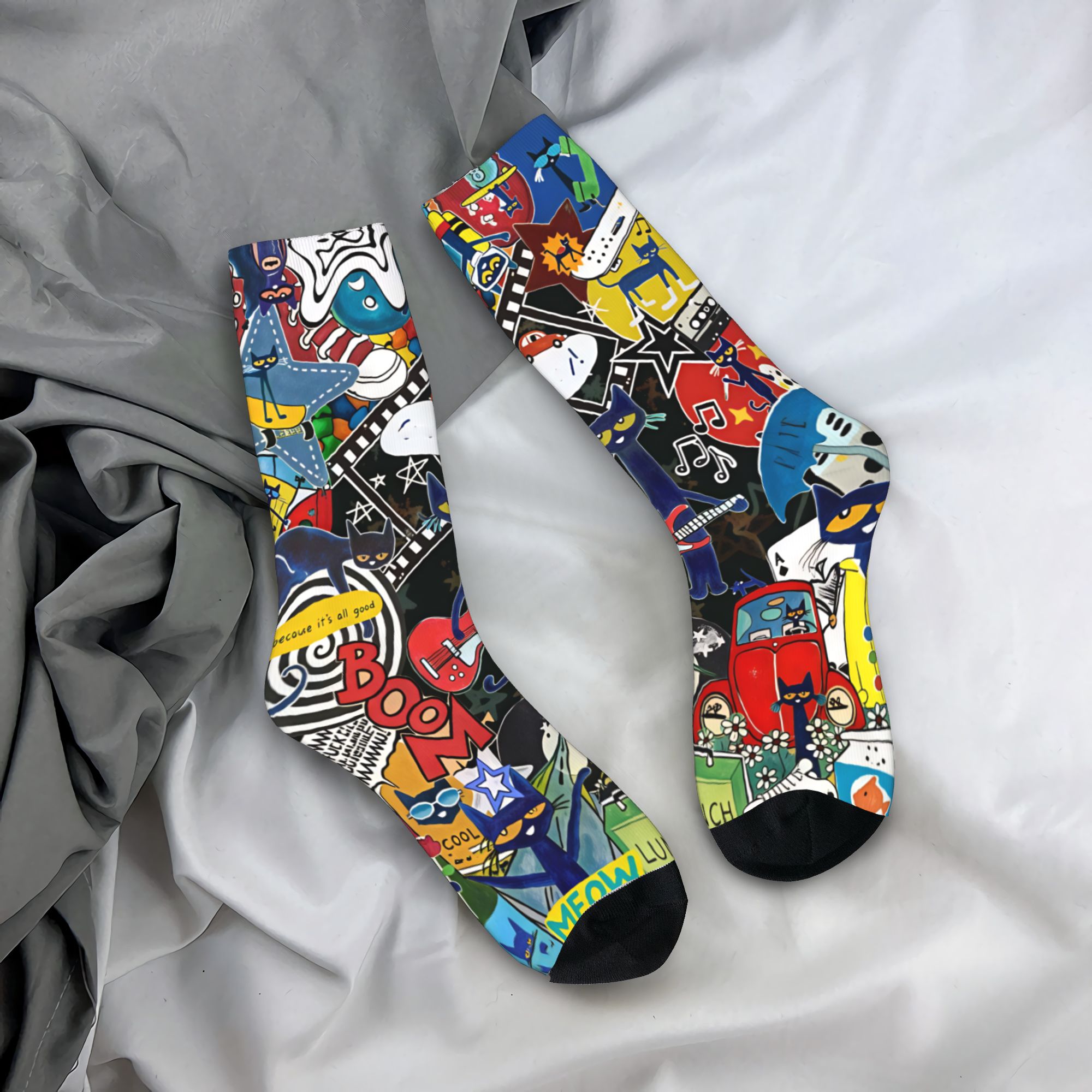 Women'S Shoes For Crews - Pete The Cat Beyaz Ayakkabılarımı Seviyorum