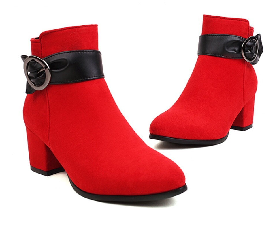 Women'S Shoes Paris - İlkbahar Sonbahar Kış Suni Süet Sürü