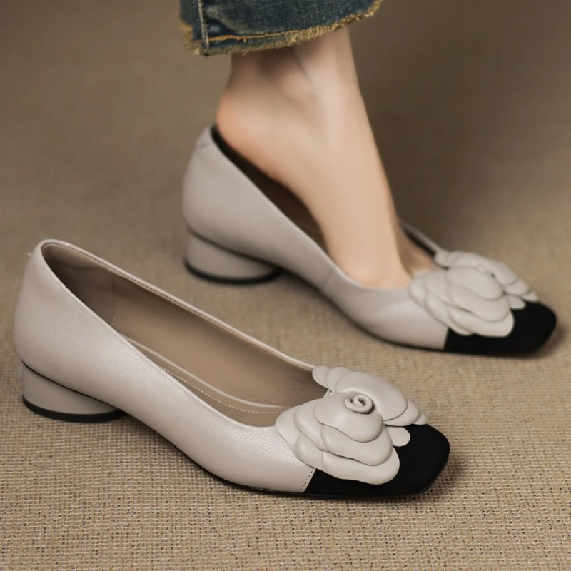 Women'S Shoes Round Toe - Büyük beden 34-41 kadın koyun derisi