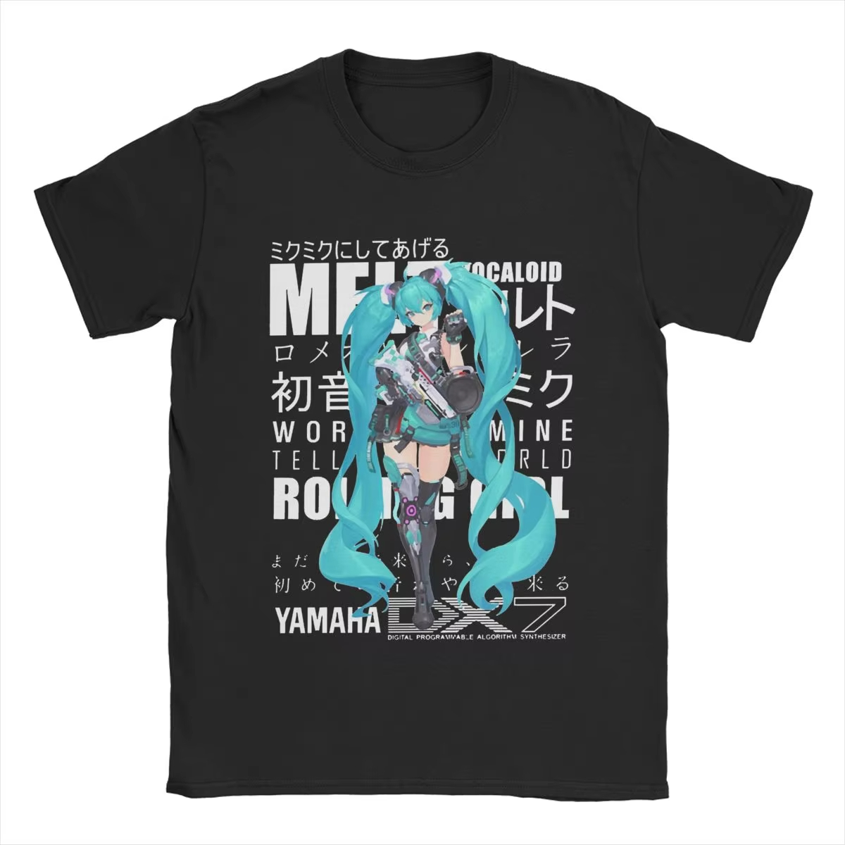 Women'S Shoes For Crews - Hatsune Miku Karikatür T-shirt Erkekler ve