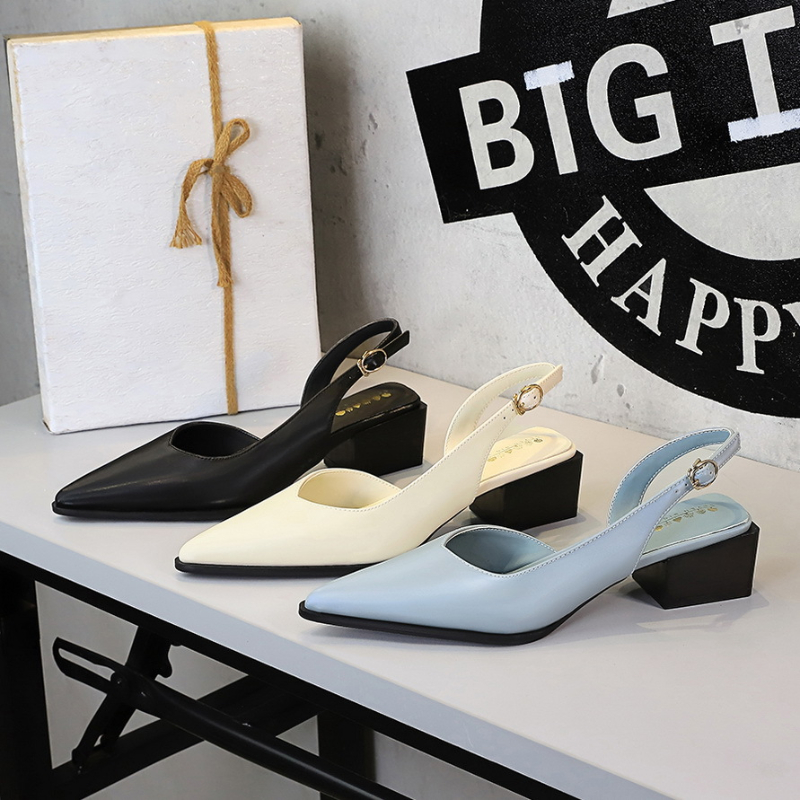 Women'S Shoes Quality - Sivri Burun Arka Tripod Askısı Hava