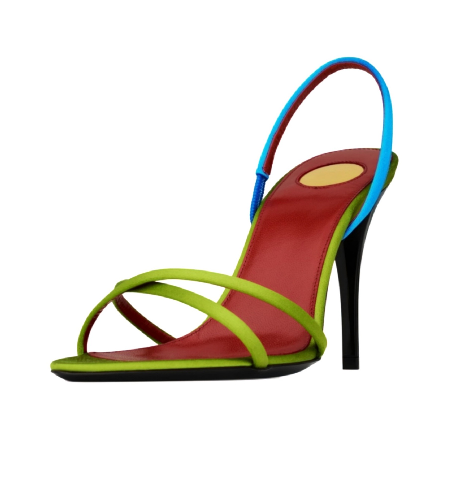 Women'S Shoes Quality - Kadınlar için Renk Bloklu Saten Çapraz