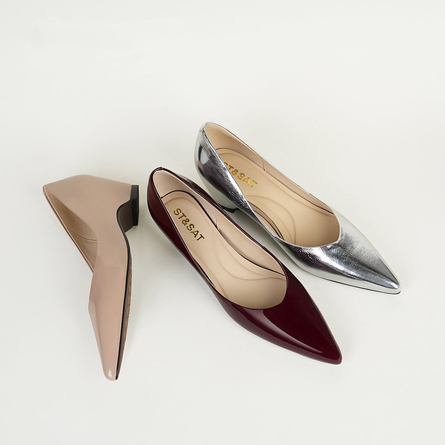 Shoes For Women Flats - Kadınlar için Sivri Burunlu Alçak Topuklu
