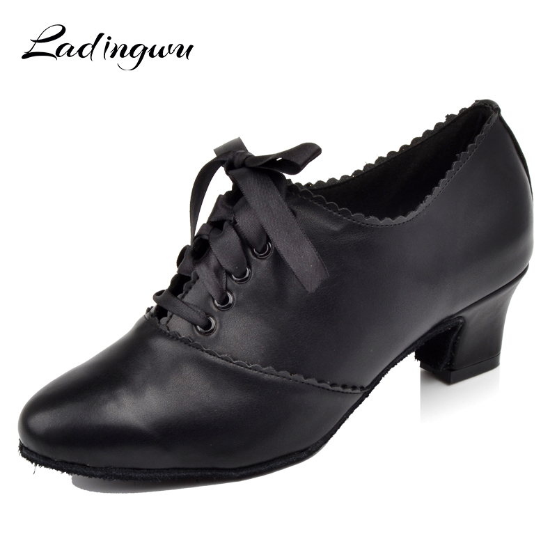 Women'S Shoes Z - Ladingwu Siyah Latin Kadın Dans Ayakkabıları