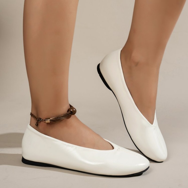 Women'S Shoes Clogs - Konfor Yuvarlak Burun Sığ Ayakkabı Kadın