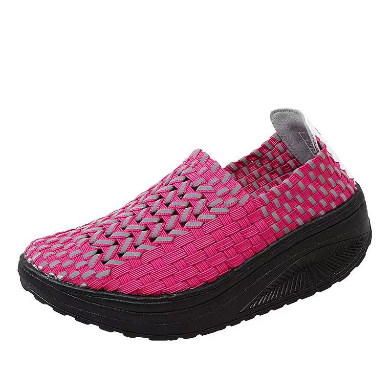 Women'S Shoes Hands Free - Kadın El Dokuması Dolgu Topuk Günlük