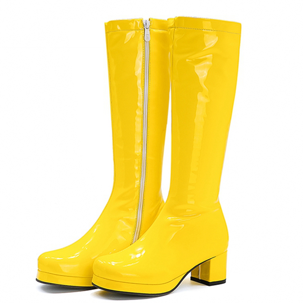 Women'S Shoes Yellow - REAVE kedi sonbahar tatlı diz-yüksek çizmeler