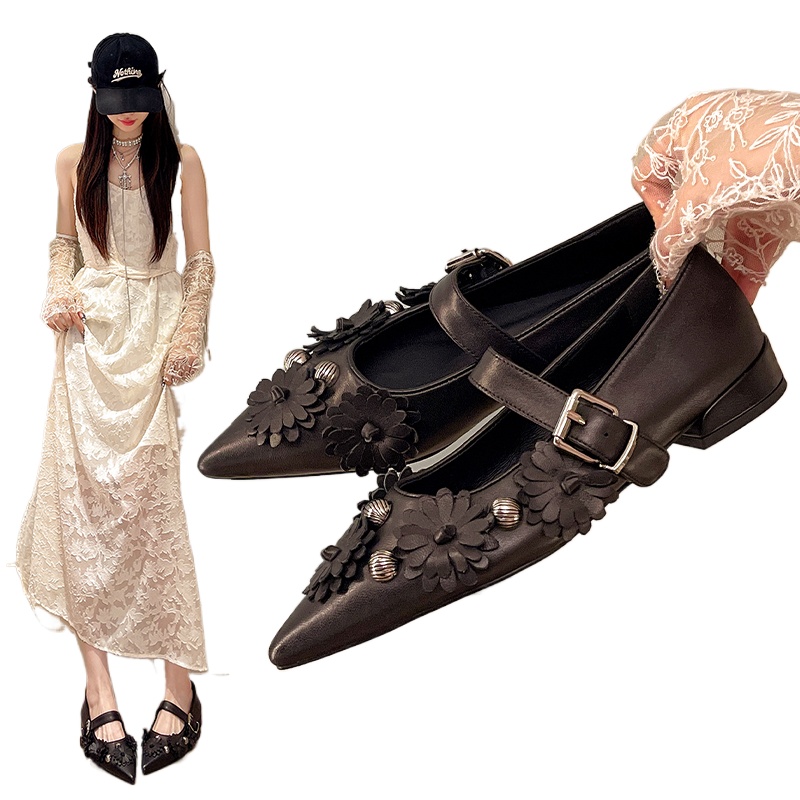 Metal Perçin Tokalı Kayışlı Yu - Shoes For Women Flats incelemesi ve fiyatı