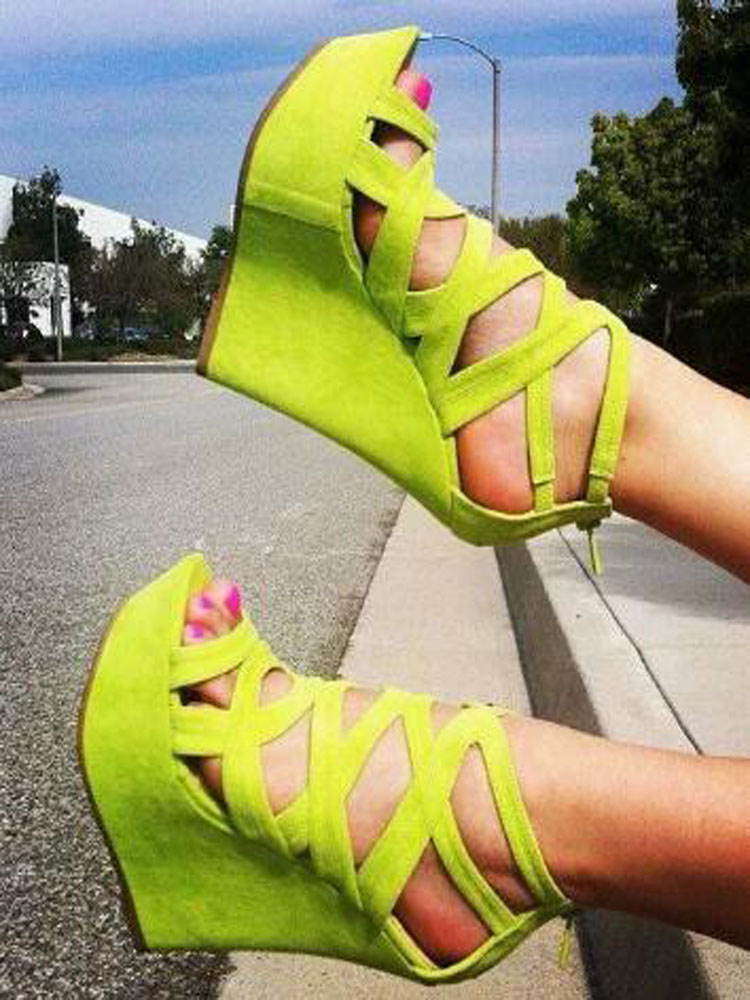 Parlak Sarı Süet Kesimli Oyuk  - Women'S Shoes Yellow incelemesi ve fiyatı
