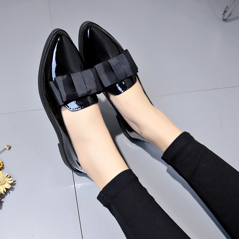 Siyah/Şarap Kırmızısı Rugan De - Shoes For Women Flats incelemesi ve fiyatı