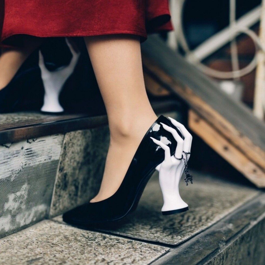 Punk Tarzı Sivri Burunlu Cadıl - Women'S Shoes Hands Free incelemesi ve fiyatı