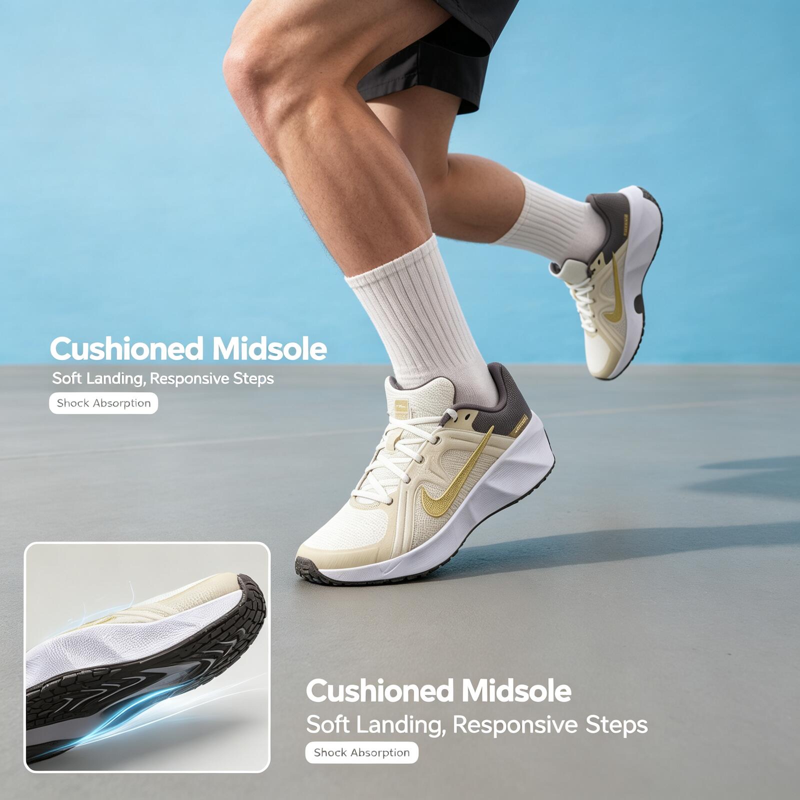 Nike Erkek Beyaz Gri Altın Ant - Women Shoes Zoom incelemesi ve fiyatı