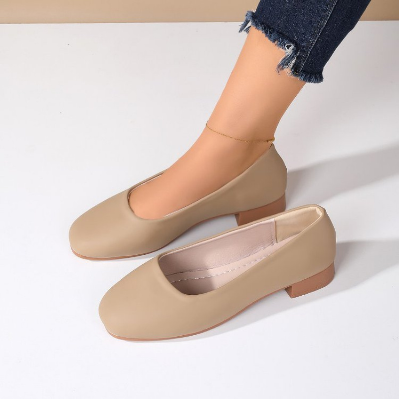 Yumuşak Deri Yuvarlak Burunlu  - Women'S Shoes Round Toe incelemesi ve fiyatı