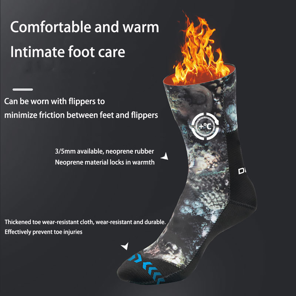 3/5/7mm Neopren Camo dalış çor - Women'S Shoes Neuropathy incelemesi ve fiyatı