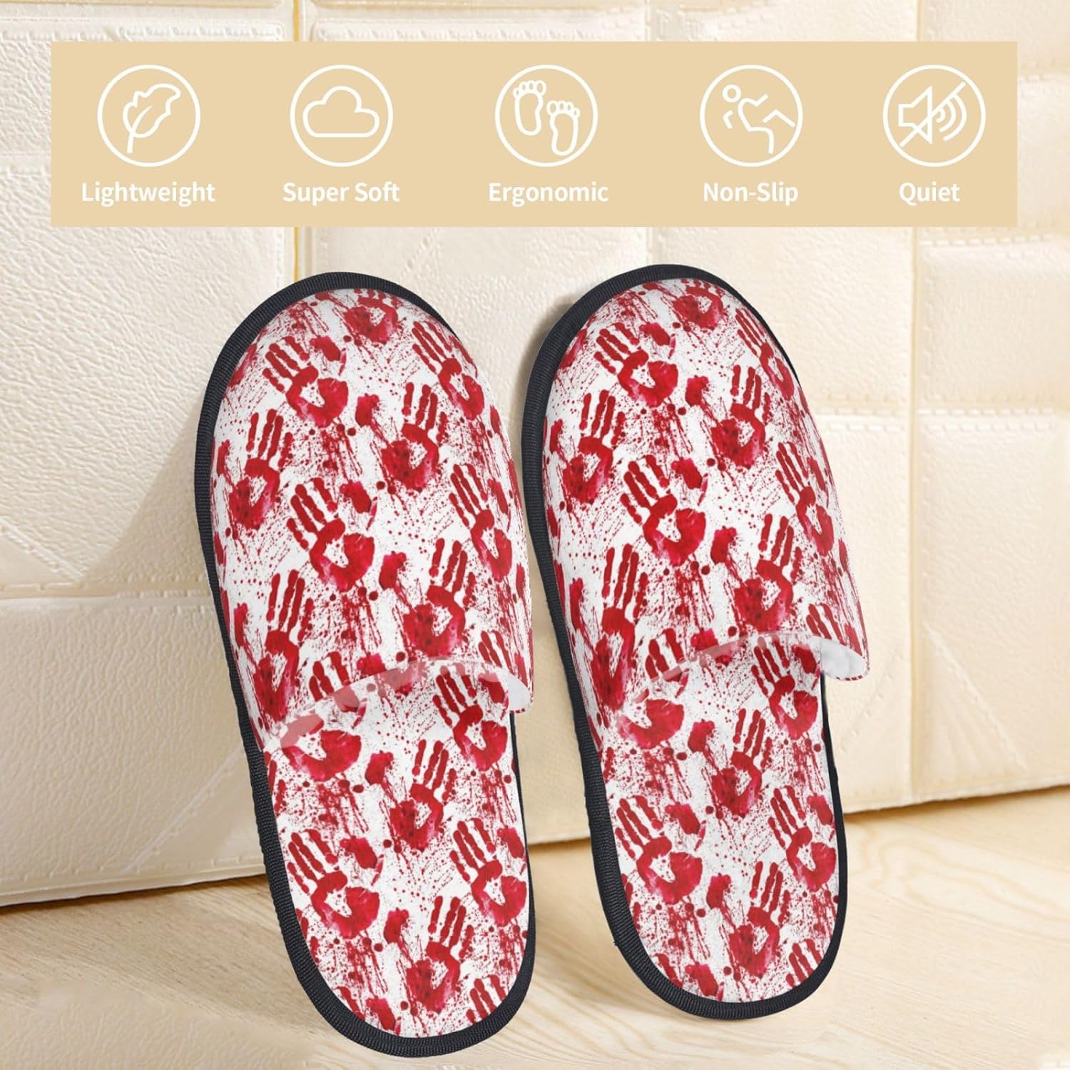 Kanlı El Baskılı Kadın Terlikl - Women'S Shoes Hands Free incelemesi ve fiyatı