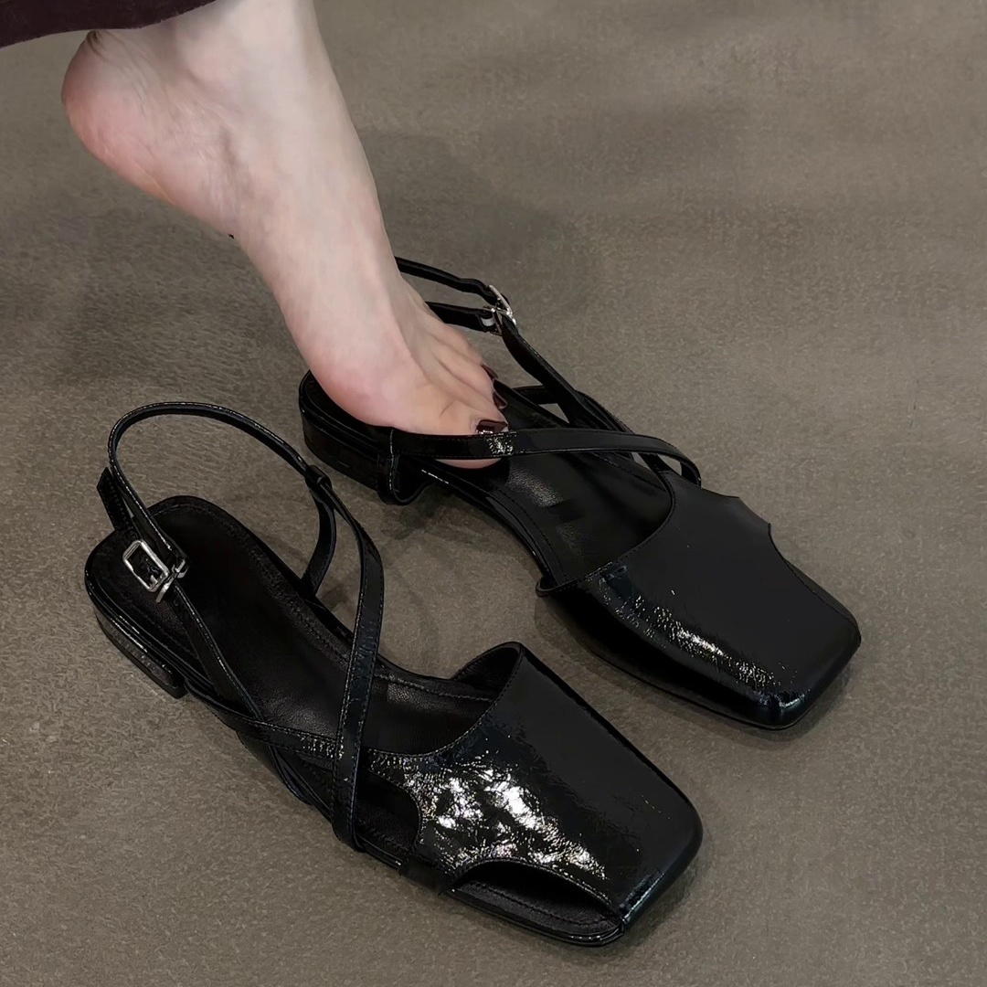 Moda Patent Deri Sandaletler A - Women'S Shoes Clogs incelemesi ve fiyatı