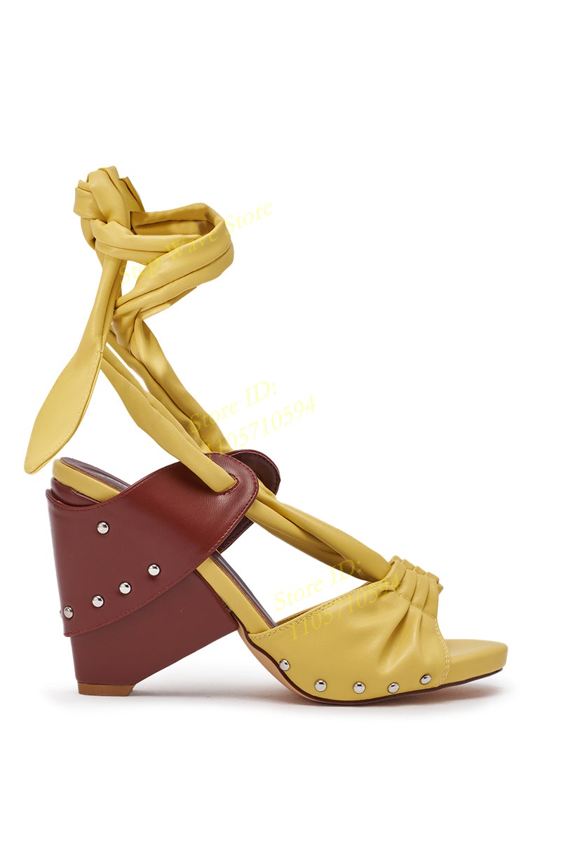 Sarı Suni Deri Bağcıklı Askılı - Women'S Shoes Yellow incelemesi ve fiyatı