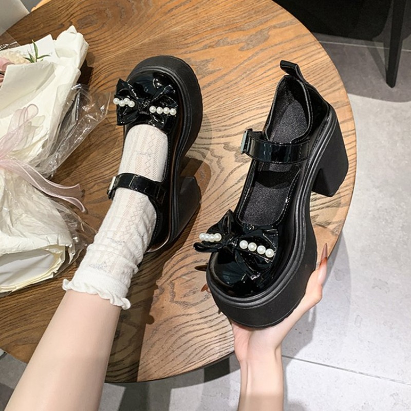 2026 Lolita Ayakkabı Siyah Süp - Women'S Shoes Round Toe incelemesi ve fiyatı