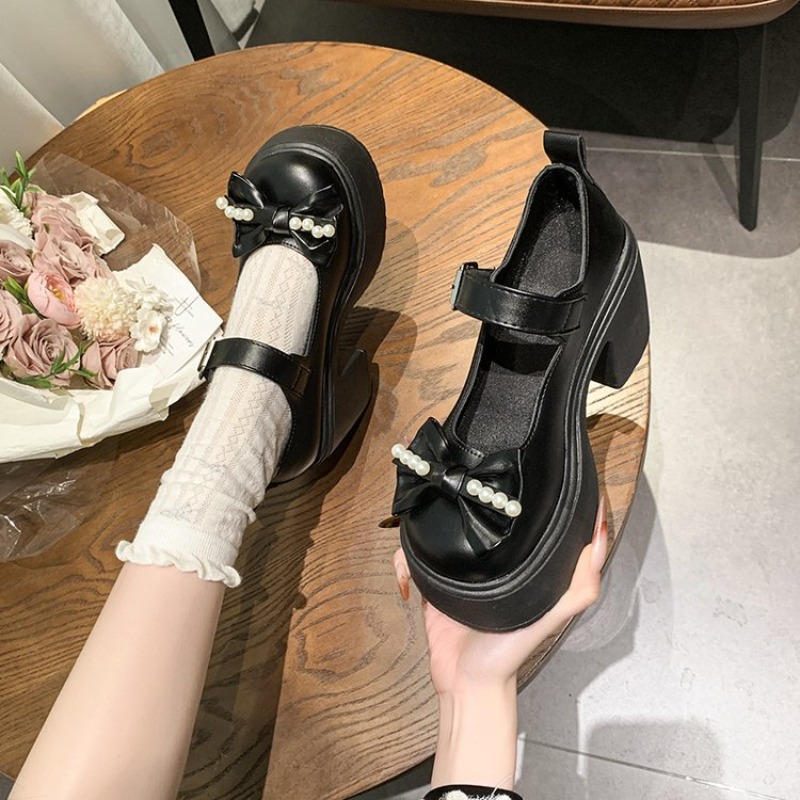 2026 Lolita Ayakkabı Siyah Süp - Women'S Shoes Round Toe incelemesi ve fiyatı