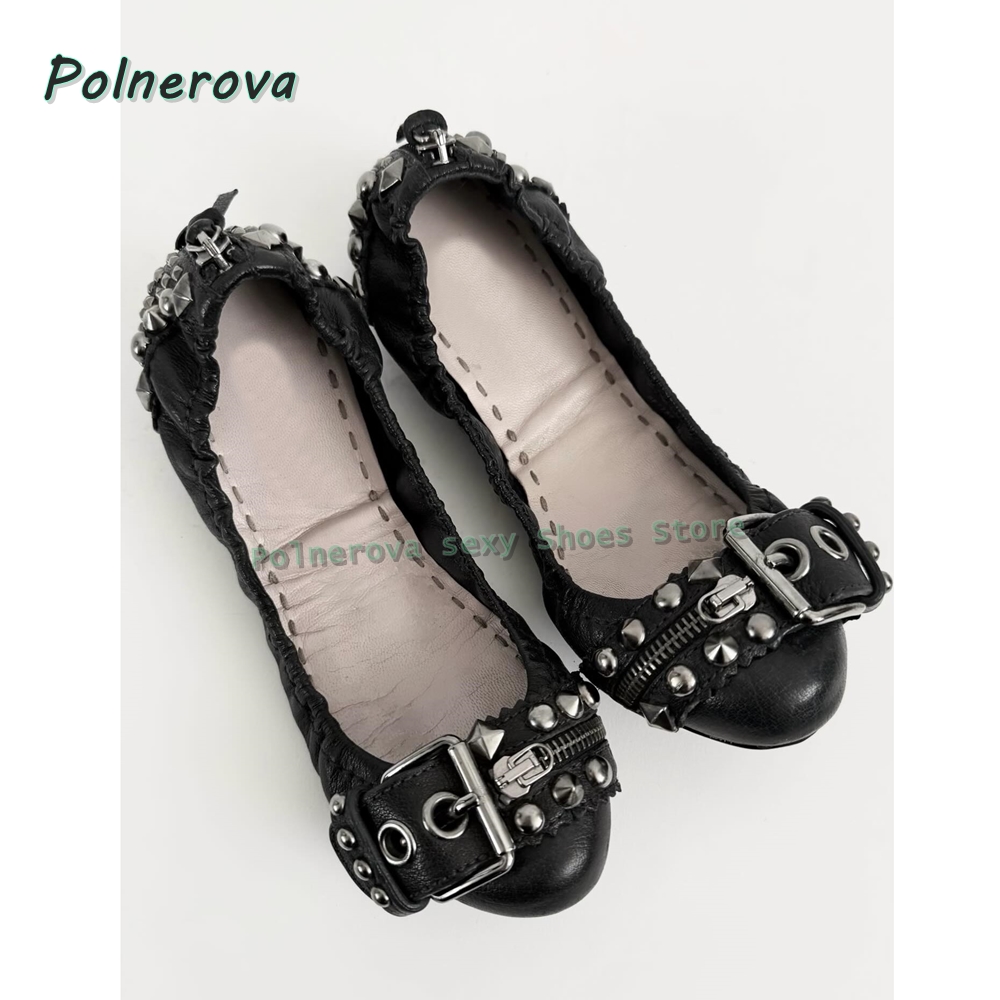 Perçinli Tokalı Mary Jane Ayak - Women'S Shoes Round Toe incelemesi ve fiyatı