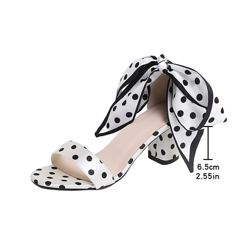 Vintage Siyah Beyaz Puantiyeli - Women'S Shoes In The 90S incelemesi ve fiyatı